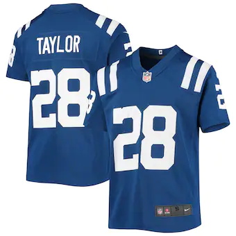 youth nike jonathan taylor royal indianapolis colts game je